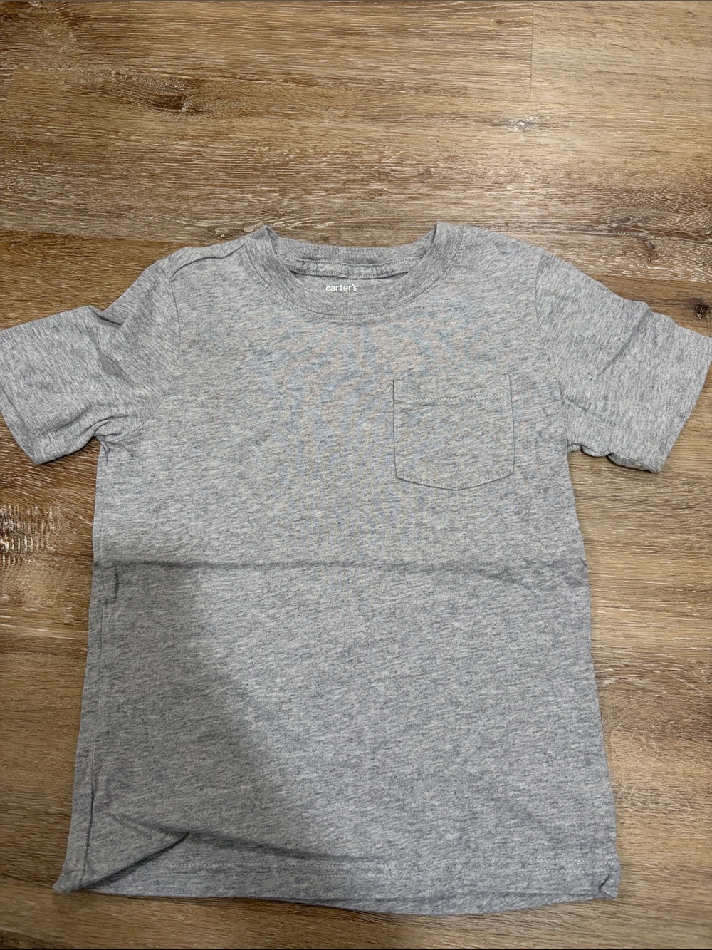Carter's Light Gray Short-Sleeve Pocket Tee